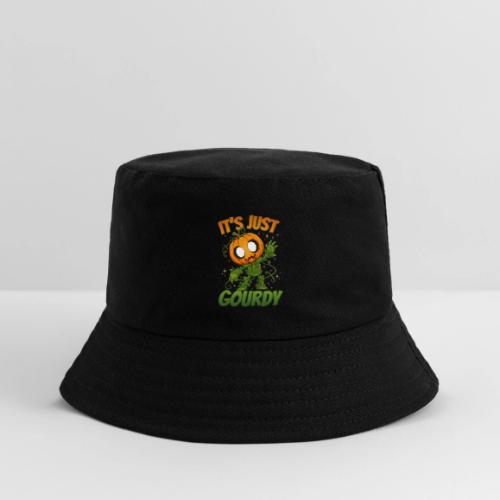 Cute Pumpkin Monster “It’s Just Gourdy” Funny - Kid's Bucket Hat