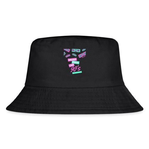 Bring Back The 90s Nostalgia Design| Retro 90s Art - Kid's Bucket Hat