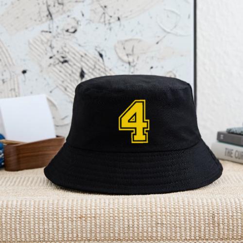 Number 4 in a classic athletic collegiate font - Kid's Bucket Hat