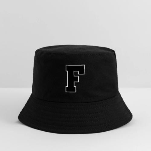 Varsity Letter F Athletic Monogram - Kid's Bucket Hat
