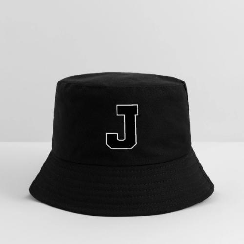 Varsity Letter J Athletic Alphabet Graphic - Kid's Bucket Hat