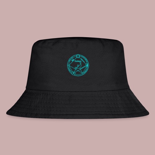 darknet logo cyan - Kid's Bucket Hat