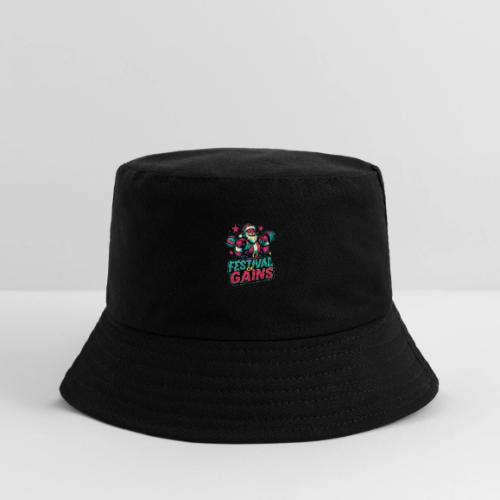 Festival of Gains Funny Gym Santa Christmas - Kid's Bucket Hat