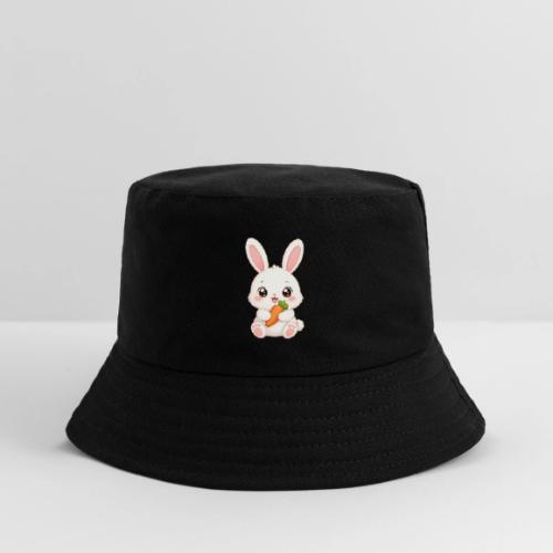 Cute Bunny Rabbit Holding Carrot – Kawaii Easter - Kid's Bucket Hat