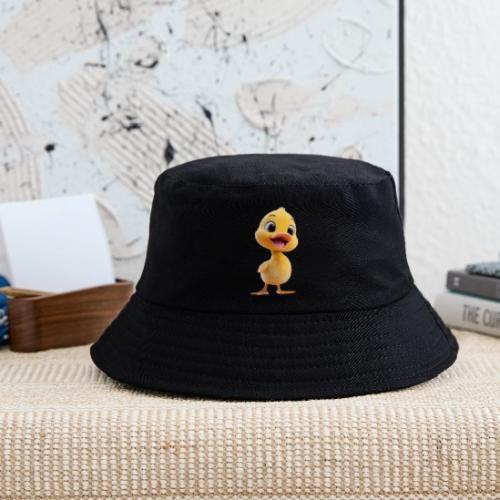 Bright Yellow Baby Duck Smiling - Kid's Bucket Hat