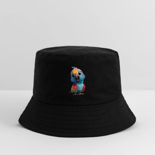 Colorful Cartoon Baby Parrot Design - Kid's Bucket Hat