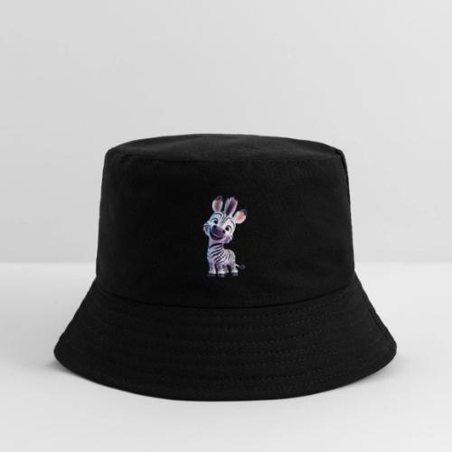 Playful 3D Baby Zebra Smiling Brightly - Kid's Bucket Hat