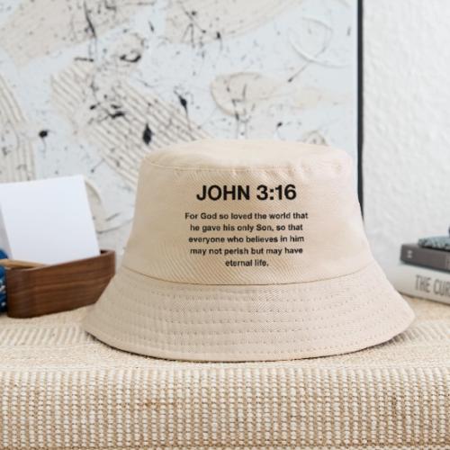 John 3:16 Christian Apparel – Bible Verse Clothing - Kid's Bucket Hat
