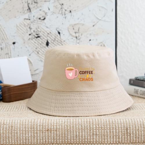 Powered by Coffee and Chaos - Kid's Bucket Hat