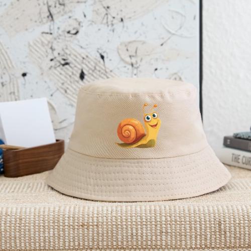 Happy Cartoon Snail with a Smile - Kid's Bucket Hat