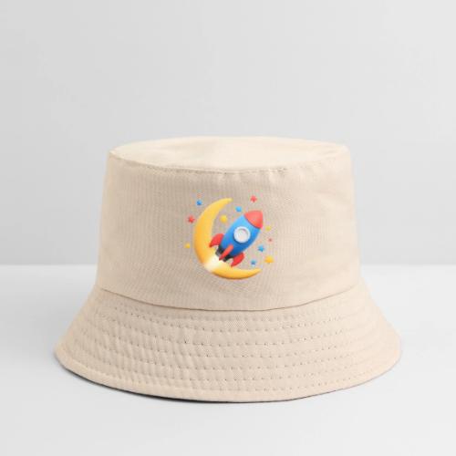 Rocket to the Crescent Moon - Kid's Bucket Hat