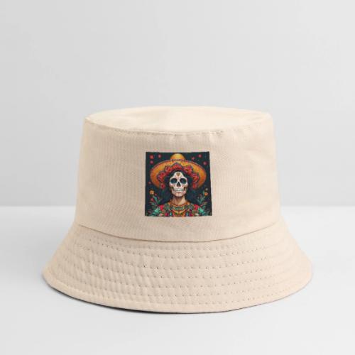 Charra Skull Art | Traditional Mexican Design - Kid's Bucket Hat