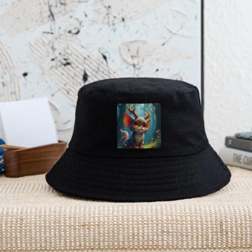 Magical Forest Creature with Deer Horns - Kid's Bucket Hat