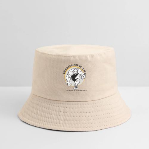 Wrestling is Life - bw - Kid's Bucket Hat