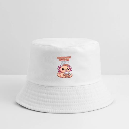 Coffee Drinking Cute Baby Axolotl - Kid's Bucket Hat