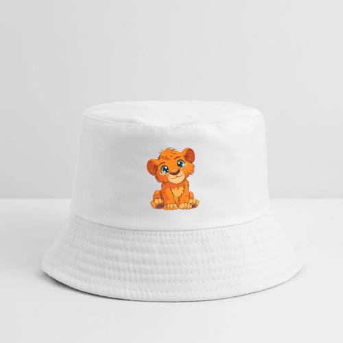 Sweet Cartoon Lion Cub with Big Innocent Eyes - Kid's Bucket Hat