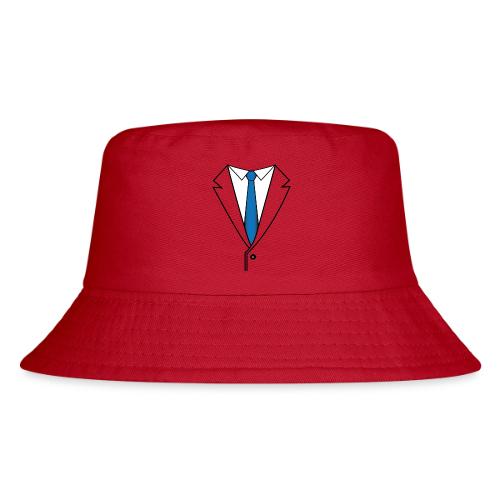 Suit with Blue Tie - Kid's Bucket Hat