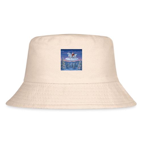 WinterHarbor Snowboat Art Tee - Kid's Bucket Hat