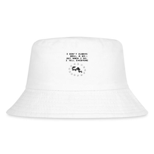 I Don't Always Roll a 20 D&D T-Shirt | Retro 8-Bit - Kid's Bucket Hat