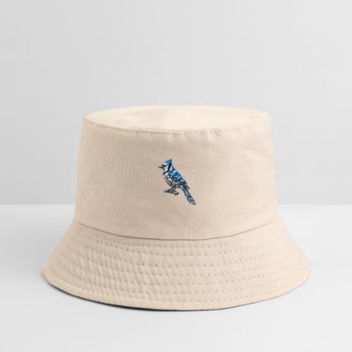 Silver Blue Jay on Perch + Flight Stages 2-print - Kid's Bucket Hat