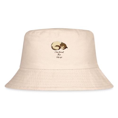 I Was Normal Three Cats Ago Funny Cat T-Shirt - Kid's Bucket Hat