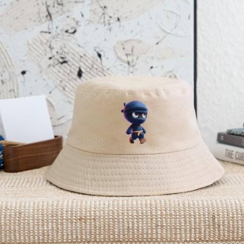 Playful Cartoon Baby Ninja Walking Happily - Kid's Bucket Hat