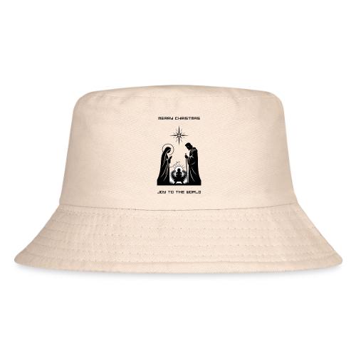 Joy to the World T-Shirt | Minimalist Nativity - Kid's Bucket Hat