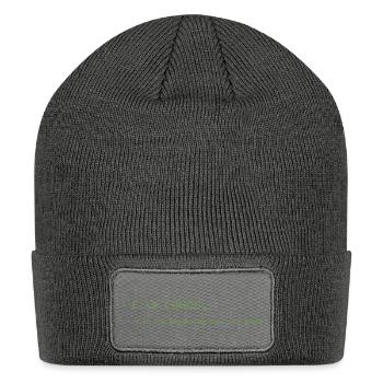 Logos John 1:1 Tech Christian Programmer - Patch Beanie - charcoal grey - Front
