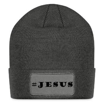 Jesus - Patch Beanie - charcoal grey - Front