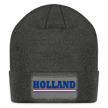 Holland - Patch Beanie - charcoal grey - Front