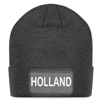 Holland - Patch Beanie - charcoal grey - Front