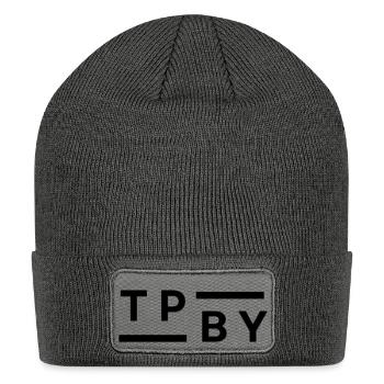 TPBY CUT LOGO - Patch Beanie - charcoal grey - Front