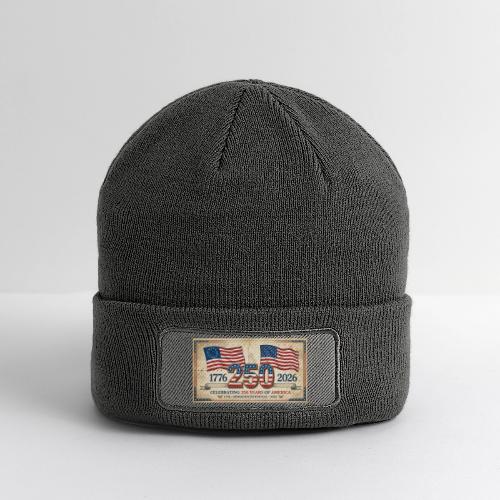 USA 250th Anniversary Flags Emblem - Patch Beanie