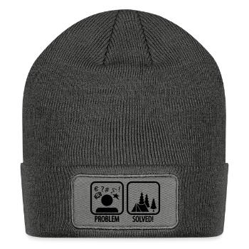 problem solved - Patch Beanie - charcoal grey - Front