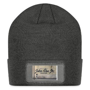 John Doe Jr Wall - Patch Beanie - charcoal grey - Front