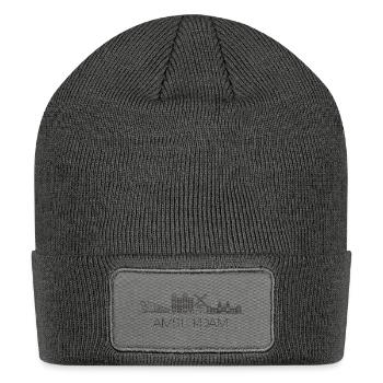 Amsterdam Skyline Elegant Line Art Design - Patch Beanie - charcoal grey - Front