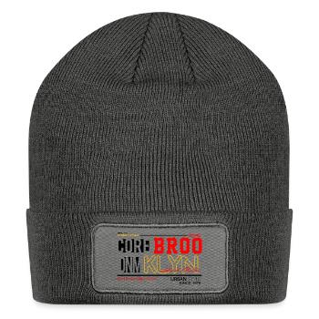 I Am Brooklyn Core Denim - Patch Beanie - charcoal grey - Front