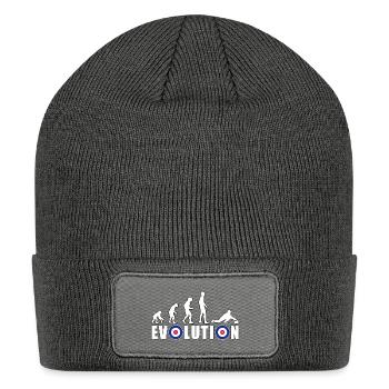 EVOLUTION CURLING Stone Winter Team player gift - Patch Beanie - charcoal grey - Front