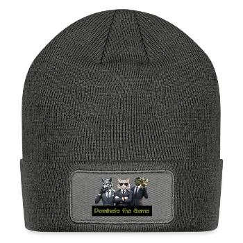Businessman - Three powerful animals in suits - Patch Beanie - charcoal grey - Front