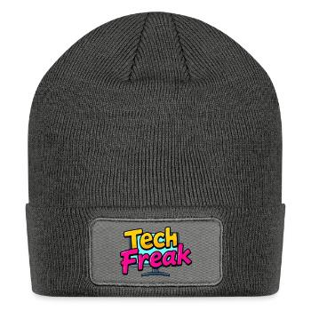 Tech Freak - Patch Beanie - charcoal grey - Front
