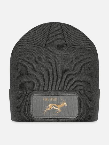 Pure Speed Gazelle Sprint - Patch Beanie - charcoal grey