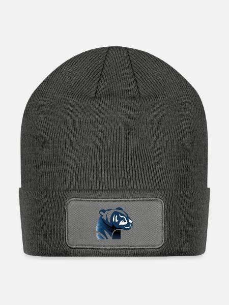 Blue Tiger - Patch Beanie - charcoal grey