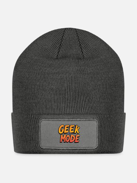 Geek Mode - Patch Beanie - charcoal grey