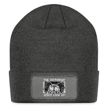 The Mothman - Hypnotic Grunge Cryptid - Patch Beanie - charcoal grey - Front