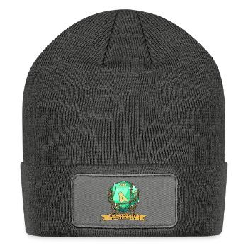 Rolling With Difficulty - Patch Beanie - charcoal grey - Front