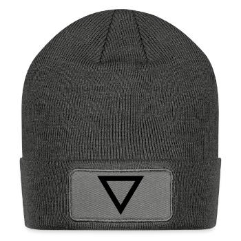 triangle Long Sleeve Shirts - Patch Beanie - charcoal grey - Front