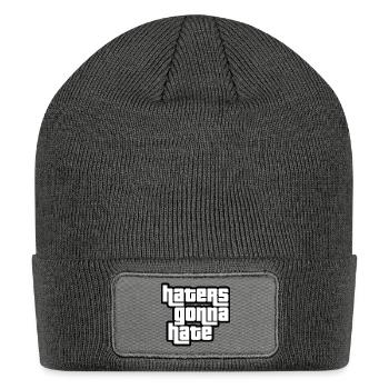 Haters gonna hate - Patch Beanie - charcoal grey - Front