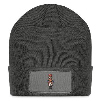 Nutcracker Figurine - Patch Beanie - charcoal grey - Front