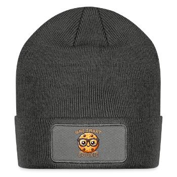 one smart cookie - Patch Beanie - charcoal grey - Front