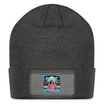 Kamala Harris Coconut Trees Meme Election 2024 USA - Patch Beanie - charcoal grey - Front